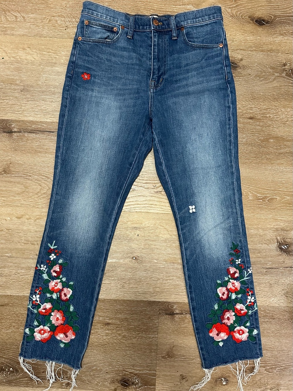 Madewell Embroidered Jeans
